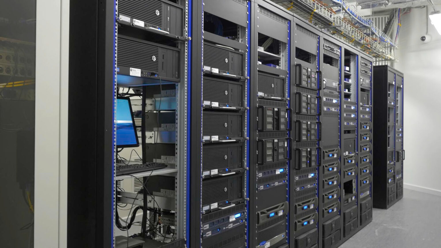 Server room in a French data center