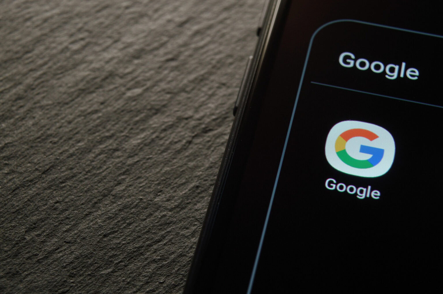 Google Application on Android Smartphone